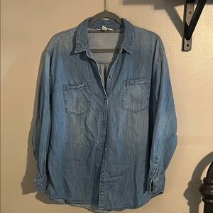 Old Navy Blue Denim Shirt